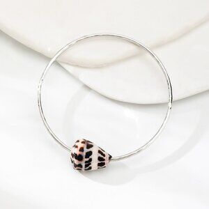 Silver Hebrew Cone Shell bracelet, Sea Shell Bracelet